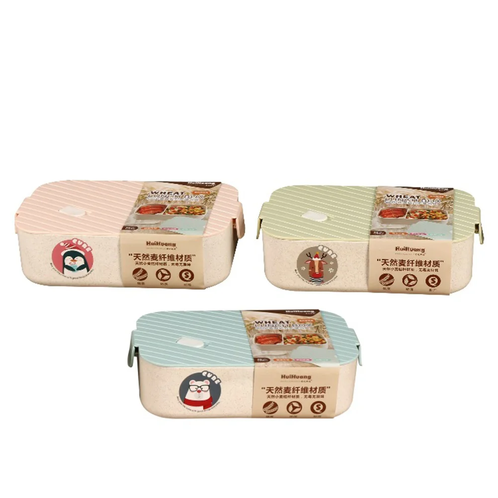 

Compartment Lunch Box for School Work Picnic Portable Microwave Heating Food Carrier Student Worker Random