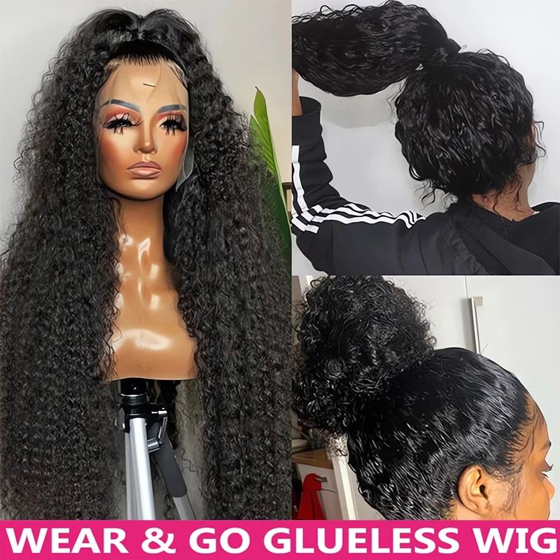 

250 Density Loose Deep Wave 13x6 Lace Front Human Hair Wigs Brazilian 30 40 Inches Curly Water Wave HD 13x4 Lace Frontal Wig