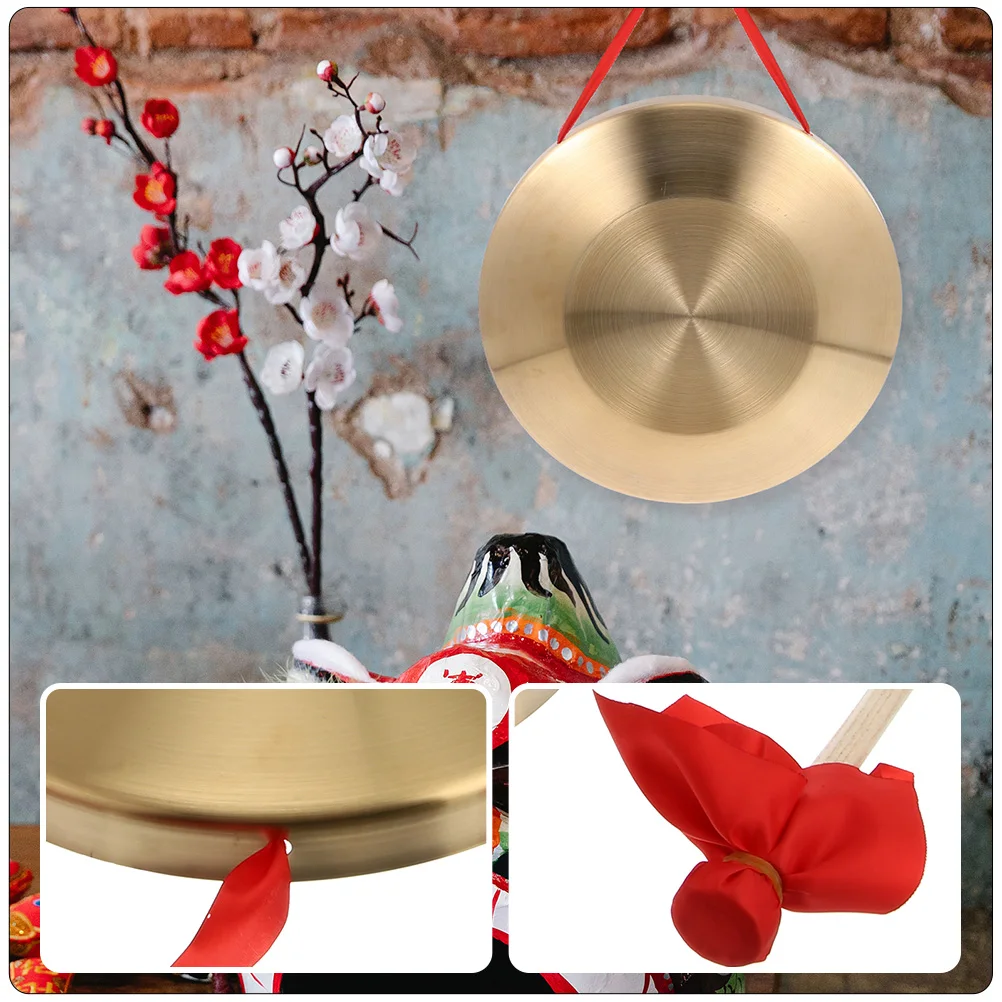 

Copper Gong Cymbal Mini Steel Alloy Percussion Instrument Kids School Supplies Handmade Durable Melodious Sound Clear Loud Child