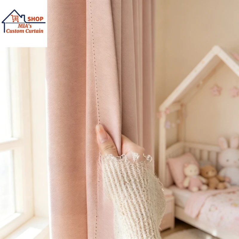 Formaldehyde Free Simple Light Proof Opaque Partition Curtain Custom Size for Beauty Salon Health Center Custom Size Fashion
