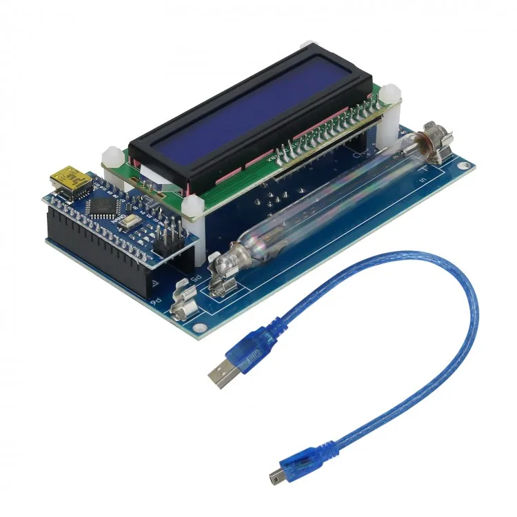 Open Source DIY Geiger Counter Instrumentation Kit Miller Universal Tube Detector With LCD For Radiation Detection Counter Pr