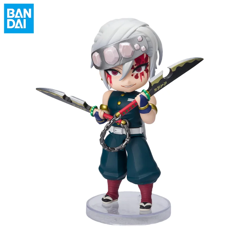 

Оригинальная мини-фигурка Bandai Figuarts Demon Slayer Uzui Tengen Q Version, аниме-фигурка, подарки для взрослых и детей на Рождество