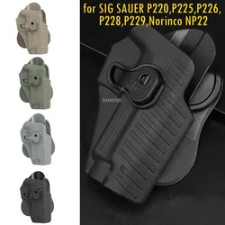 Shooting Pistol Holster Tactical Hunting Waist Belt Gun Holster for SIG SAUER P220, P225, P226,P228, P229, Norinco NP22