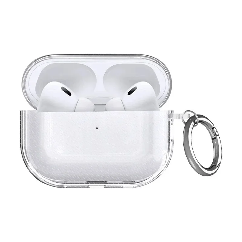 Transparente Kopfhörerhülle Kompatibel mit AirPods Pro 3. Generation Schutzhülle Weiche TPU-Schutzhülle