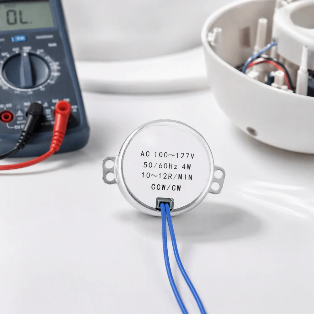 100-127V AC Synchronous Geared Motor 50/60Hz 10-12RPM Fireplace Replacement Motor Ty-50b Model CCW/CW Rotation
