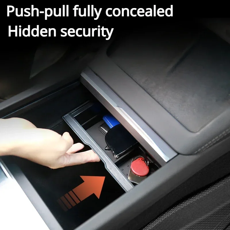 صندوق تخزين التحكم المركزي لـ Tesla Model Y Juniper Model 3 هايلاند 2025 مسند الذراع صندوق تخزين درج منظم اكسسوارات السيارات #3