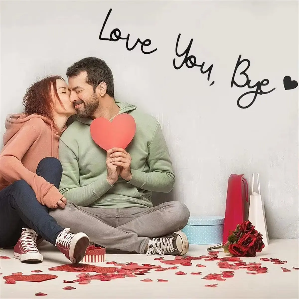 2026 Trend Love You Bye Sign Wall Decor Letters Wall Decor Bye Love You Wooden Script Sign - Wall Art Home Decor for Love