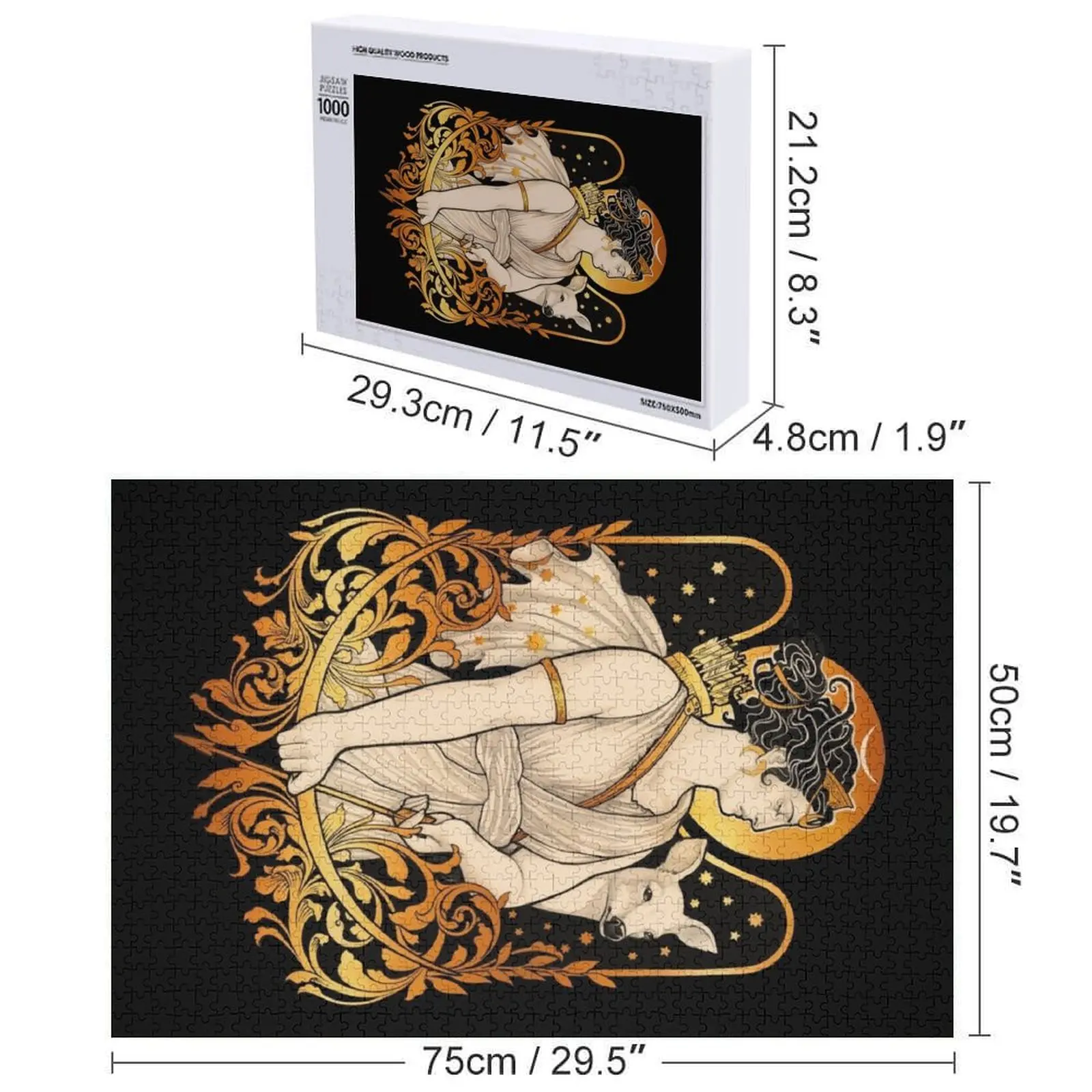 アルテミス ジグソーパズル クリスマスギフト パーソナライズされたパズル