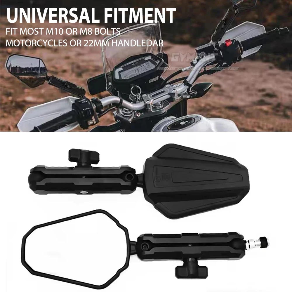 

For YAMAHA TENERE 700 Tenere700 Motorcycle Westwind Rearview Mirror Adventure ADV Foldable Mirrors For xt660z xt1200 Tracer 9 GT