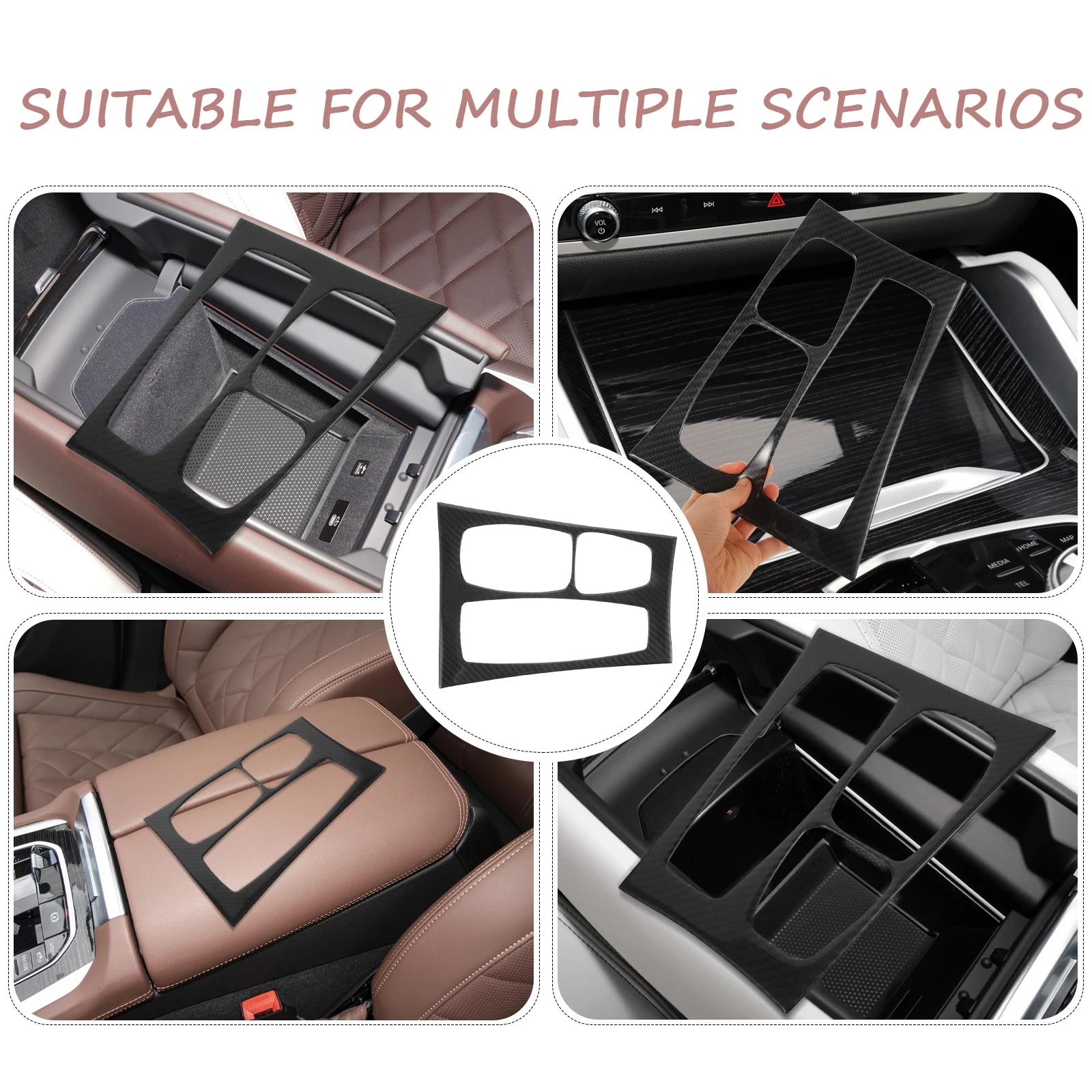 

Carbon Fiber Panel Trim Cover for X5 X6 E70 Center Console Car Interior Accessories Lightweight Scratch