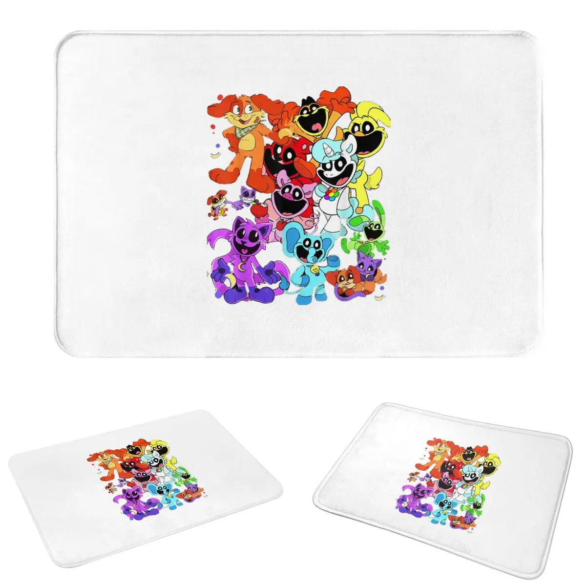 Smiling Critters Animals Non-slip Doormat Floor Mat Durable Carpet Rug for Kitchen Entrance Home Bathroom Footpad Mats