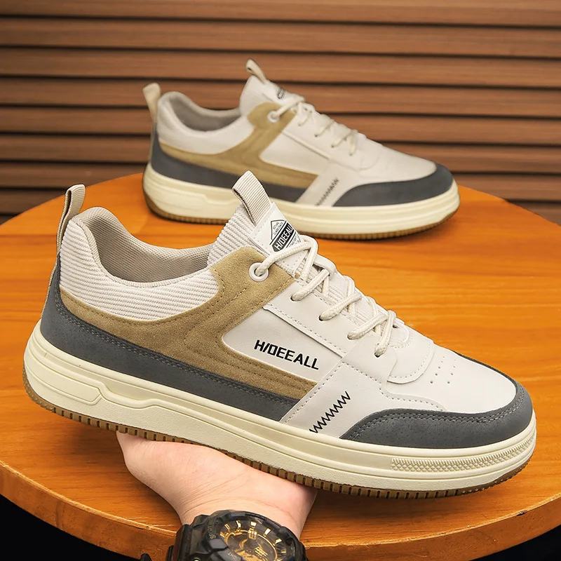

2025 New summer low-top shoes for men, Korean style, trendy, versatile, thick-soled, durable and sporty