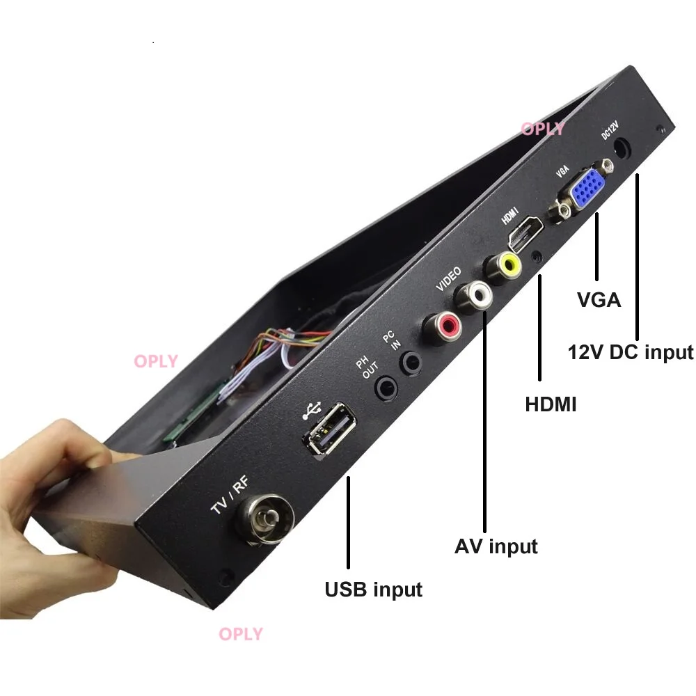 ชุดสําหรับB173HW02 V0 B173HW02 V1 17.3 "1920*1080 LCD TV Controller Board AV VGA + อลูมิเนียมโลหะแผงปกหลังกล่อง