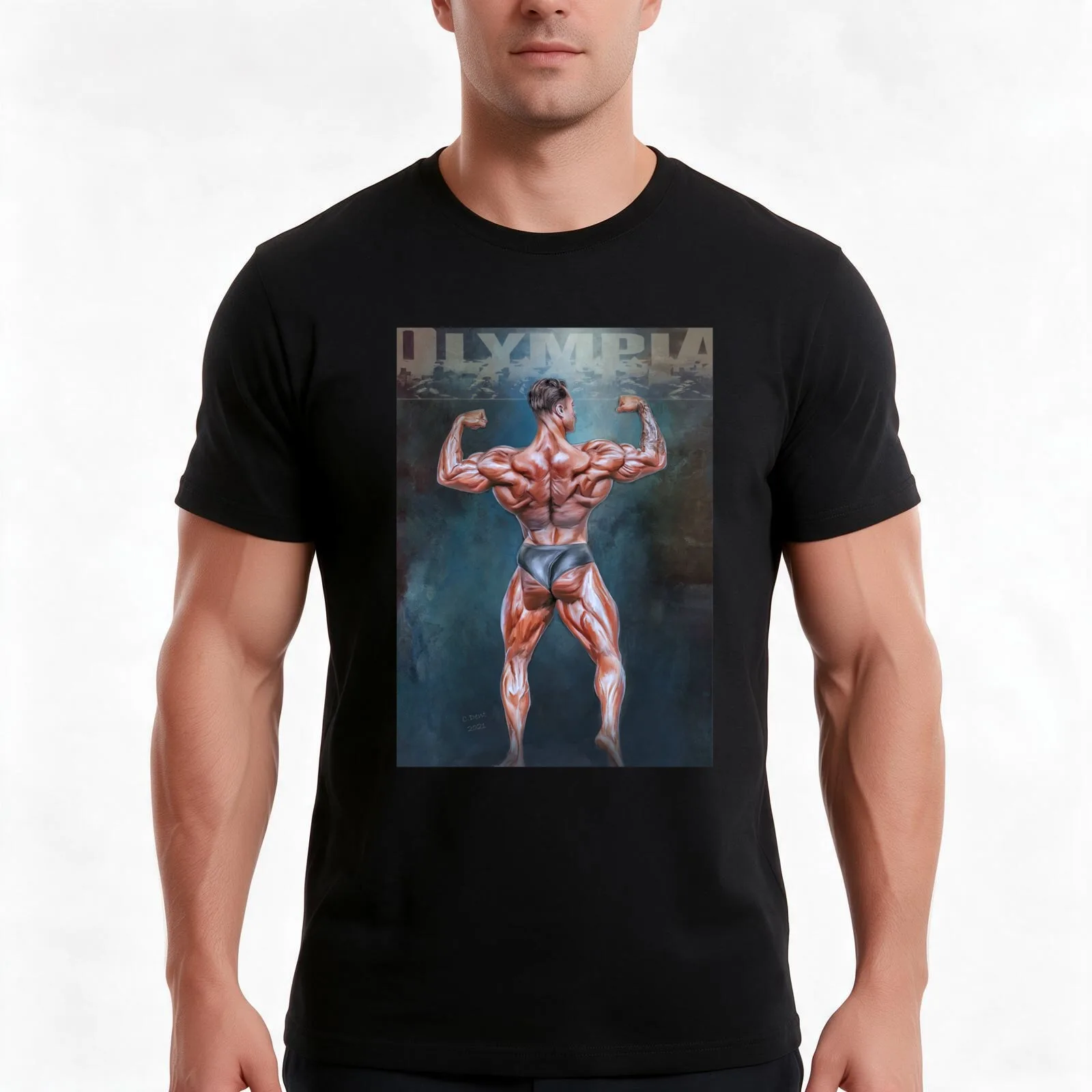 Chris Bumstead Mr Olympia Physique T-Shirt Summer Casual Cotton Tee Oversized Streetwear Tops Vintage Graphic Print