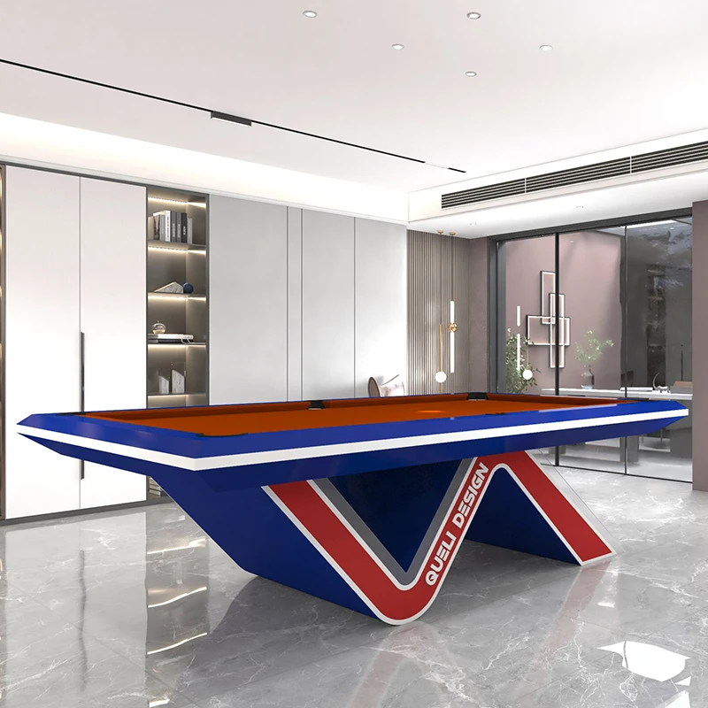 Multi Functional Billiards Table Standard Household Indoor Billiards Table System Villa Light Luxury Modern Style Billiards