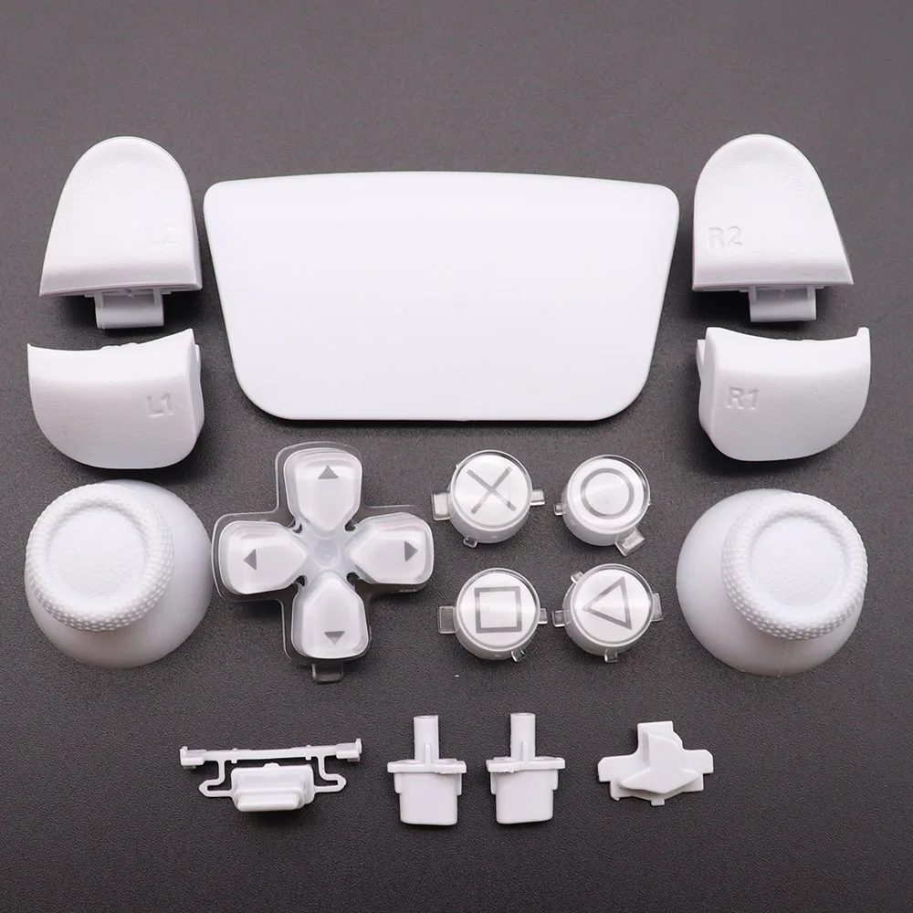 Replacement Buttons Set D-Pad L1 R1 L2 R2 Trigger Button Key Accent Ring For PS5 V2 2.0 BDM-020 Controller