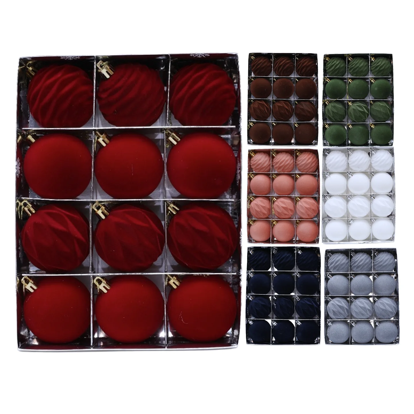 جديد شجرة عيد الميلاد توافدوا الكرة مجموعة (6 سنتيمتر X 12 قطعة) المنزل شجرة عيد الميلاد الحلي مركز تسوق نافذة عرض كرات الزخرفية #1