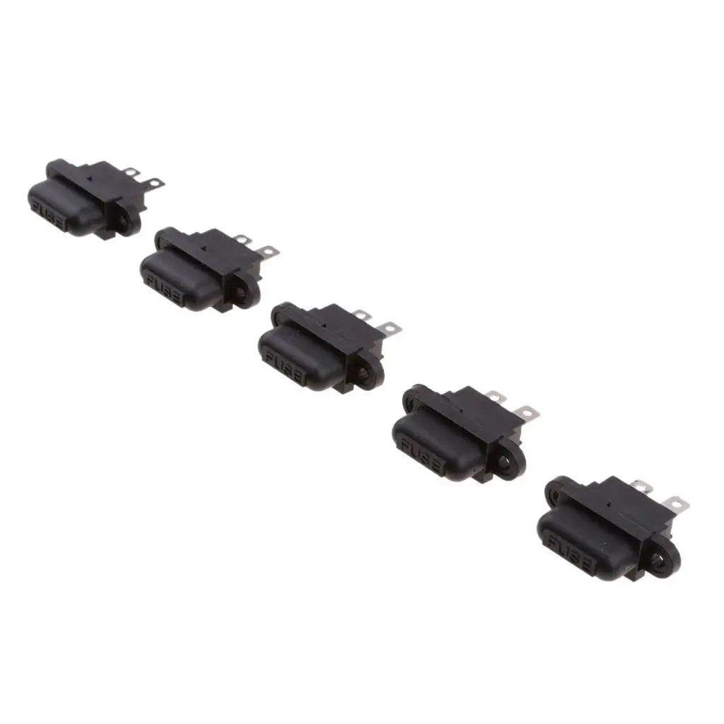 5Pcs 32V 30A Auto Car Boat Truck Blade Standard Fuse Holder Box Set With Cover Fuse Holder Box With Cover Middle Fuse