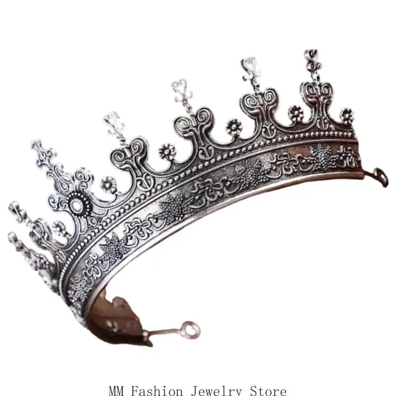 D0UB Classical Hisf Circle fasce per testa barocca per le donne perfette per i matrimoni e lo spettacolo