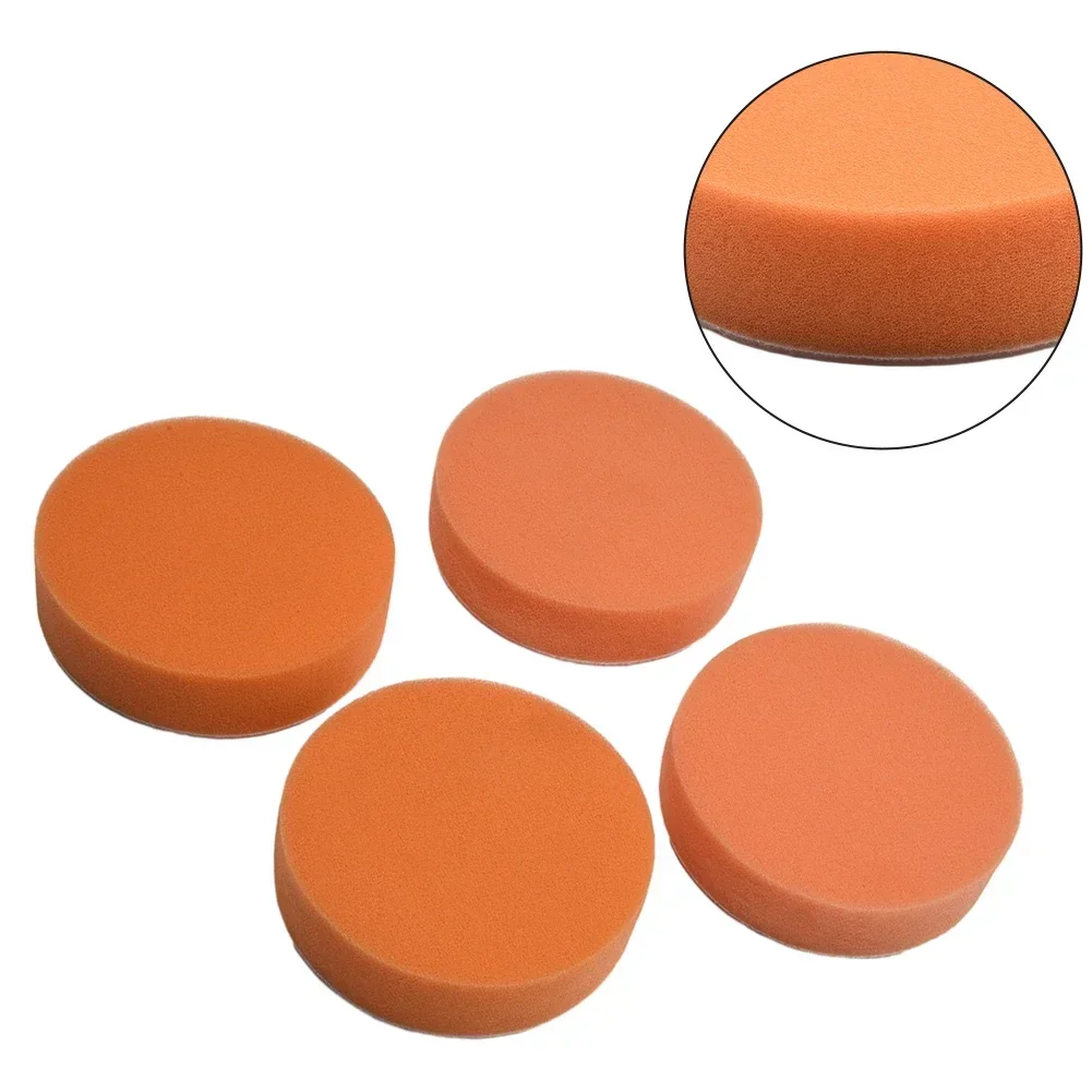 Flat Sponge Polishing Buffer Pad 100mm 4inch 4pcs Car Buffing Pads Foam Sponge Waxing Pad Polish Cleaning Tools