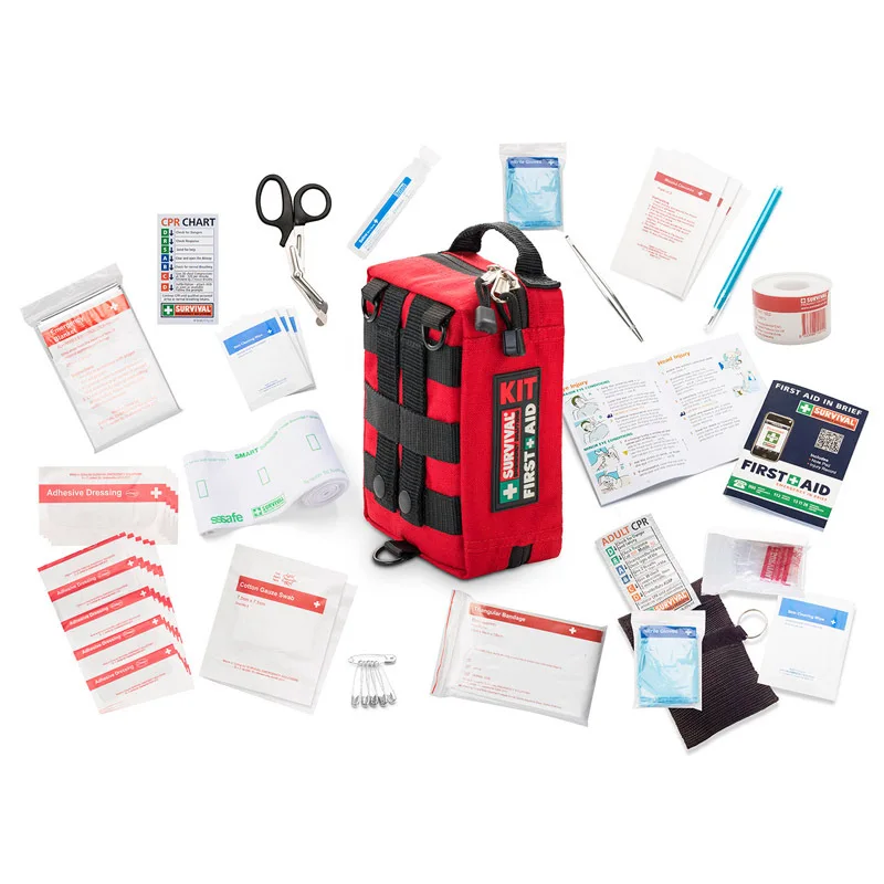 Pratico Kit di pronto soccorso borsa medica impermeabile per il posto di lavoro escursionismo campeggio ciclismo auto viaggio all\'aperto Kit di