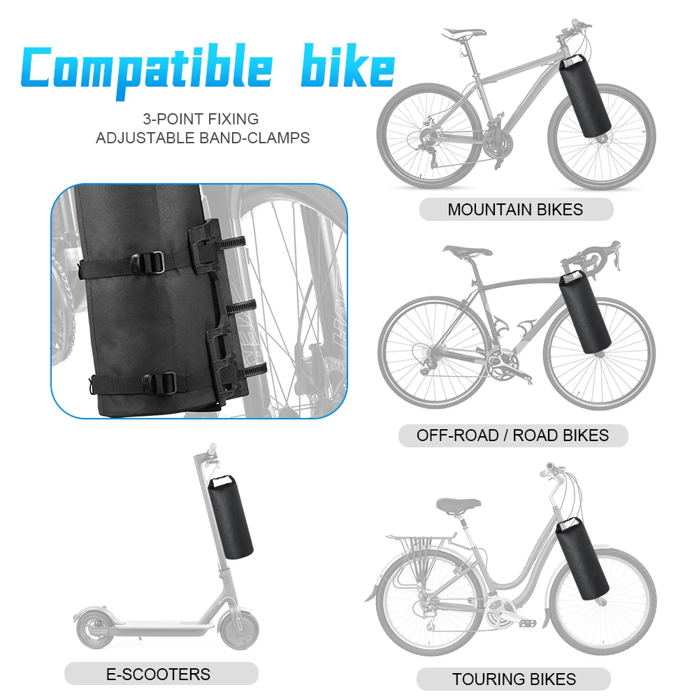 NEWBOLER borsa per forcella per bici impermeabile portatile 3L 7L borsa per bici portatile borsa per Scooter elettrico borsa anteriore per