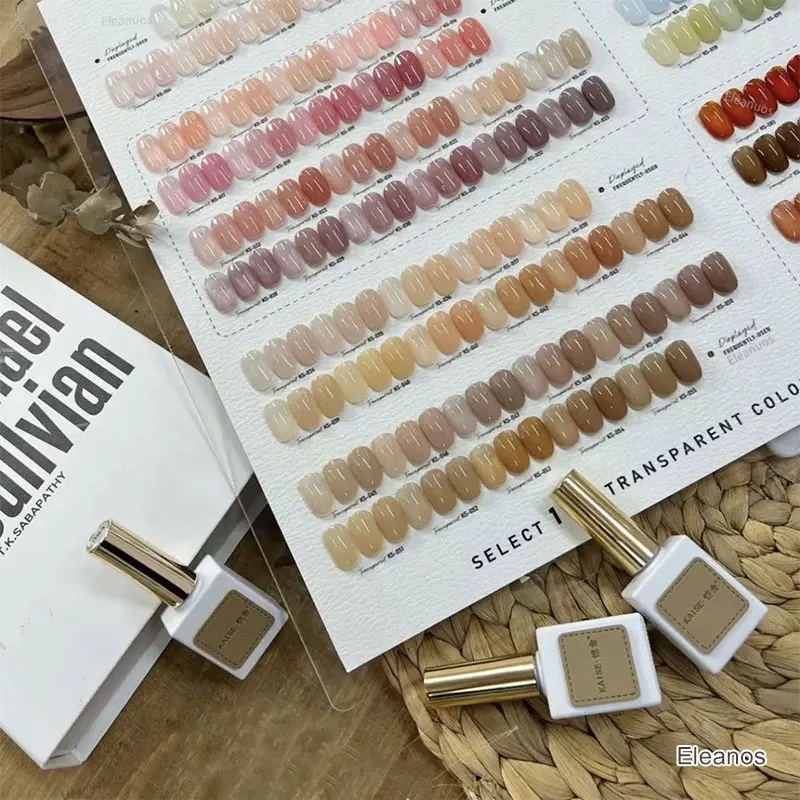 Eleanos 100 Stück * 15 ml transparentes Gel-Nagellack-Set, Maniküre, Herbst-Gelee-Gel, Großhandel, Soak Off UV-LED, klares Gel-Nagellack-Set