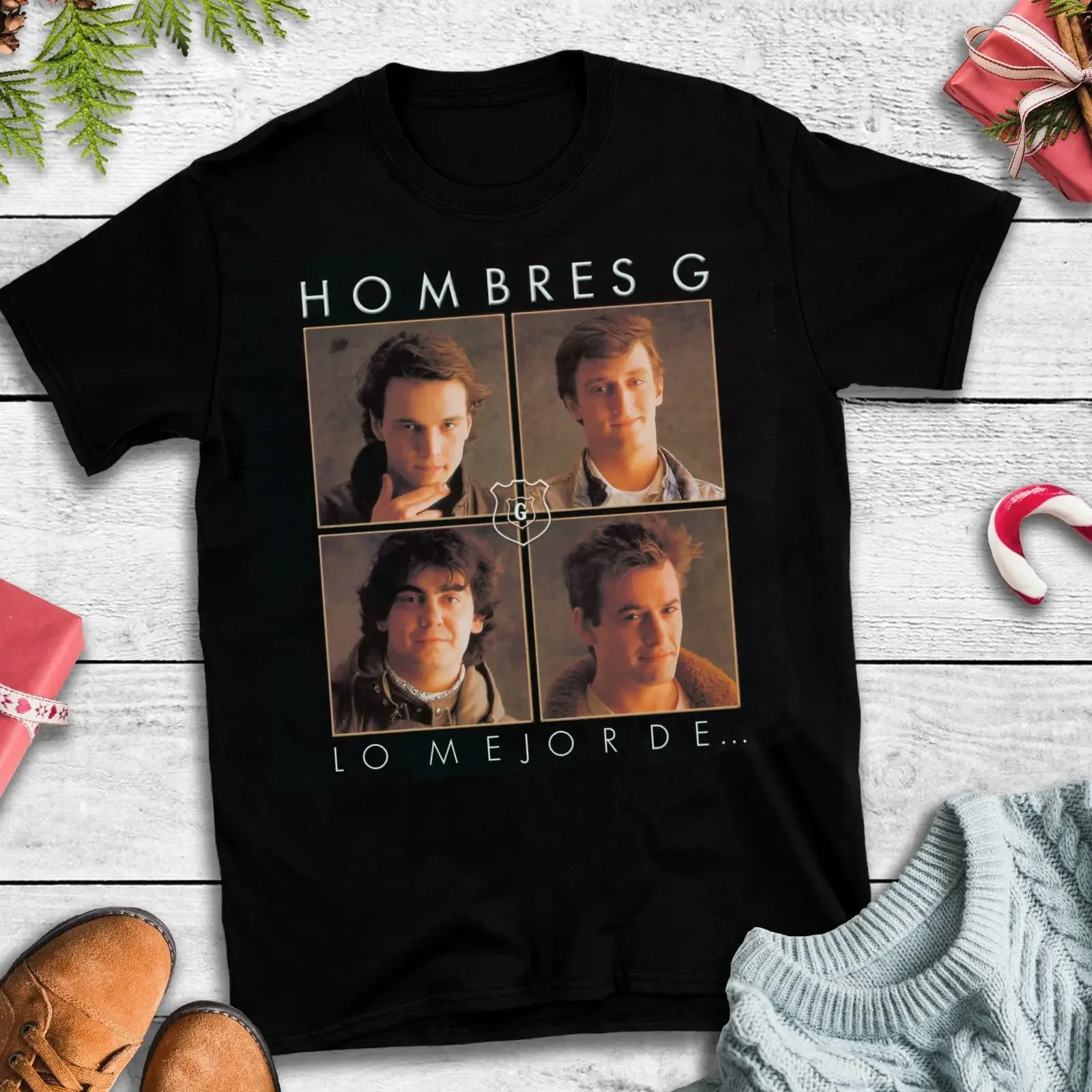 Hot Hombres G Konzert Tour schwarz Gr S 4XL T Shirt Geschenk für Fan KK044 vintage Washed streetwear Top For Everyday Wear
