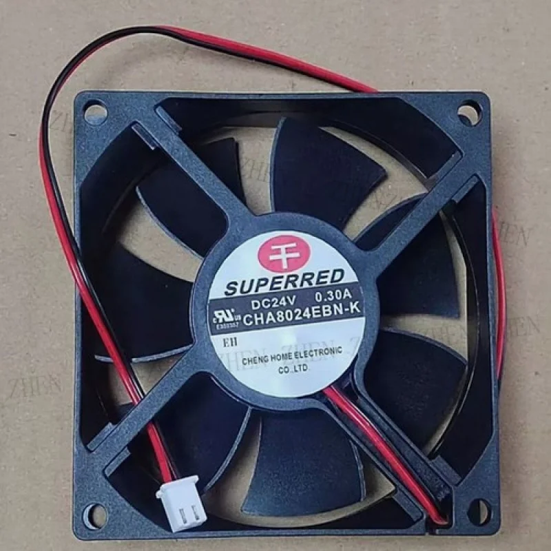 

Y 1 PCS New for SUPERRED CHA8024EBN-K DC24V 0.30A 2 Pin cooling fan # QW.