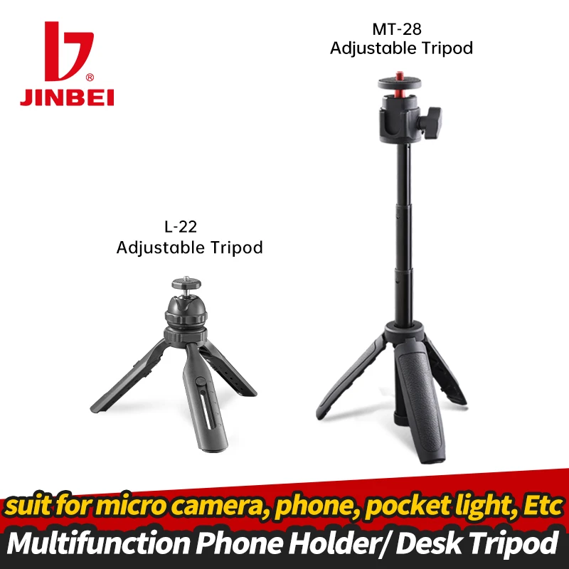 JINBEI L-22 MT-28 Tripod Octopus Flexible Stand Phone Camera Table Desk Mini Smartphone Dslr Portable Bracket with 1/4'' Screw