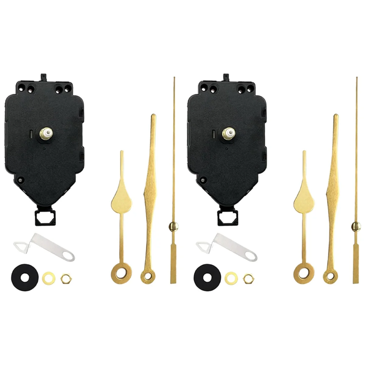 2 Set DIY Clock Movement Kit Oscillating Movement with Hands Quartz Clock Repair Parts Replacement Parts D