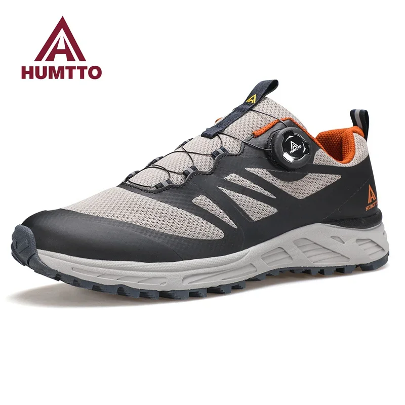 HUMTTO Breathable Tennis Trainers Shoes Men Cushioning Marathon Running Sneakers for Man Black Luxury Designer Mens Sports Shoes