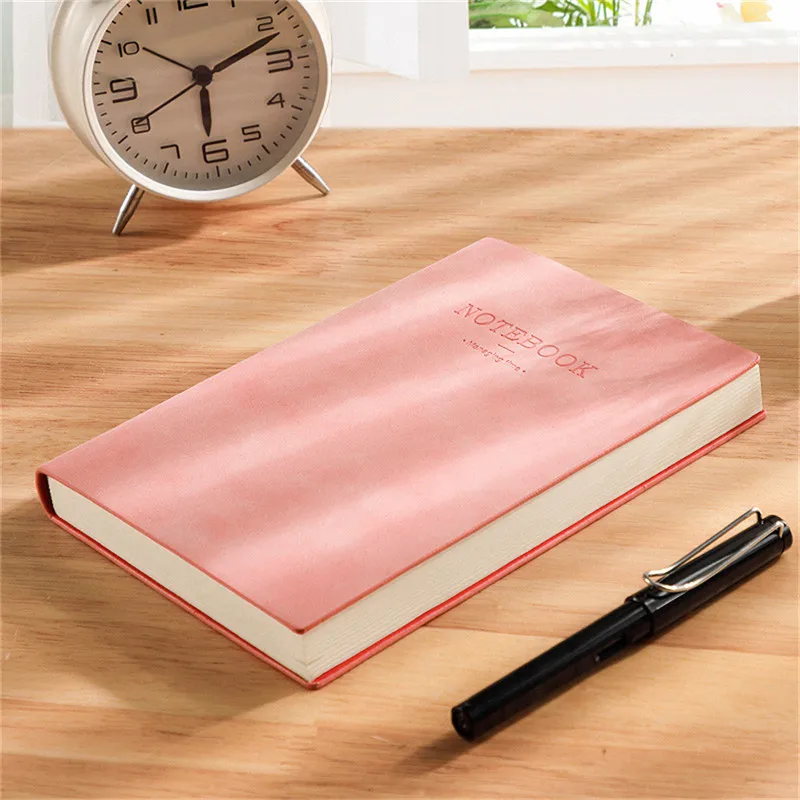 Office & Business Notebook Memo Notepad Soft Leather Cover Thickened Inner Pages 180 Sheets A4/A5 Work Planner Diary Agenda Book