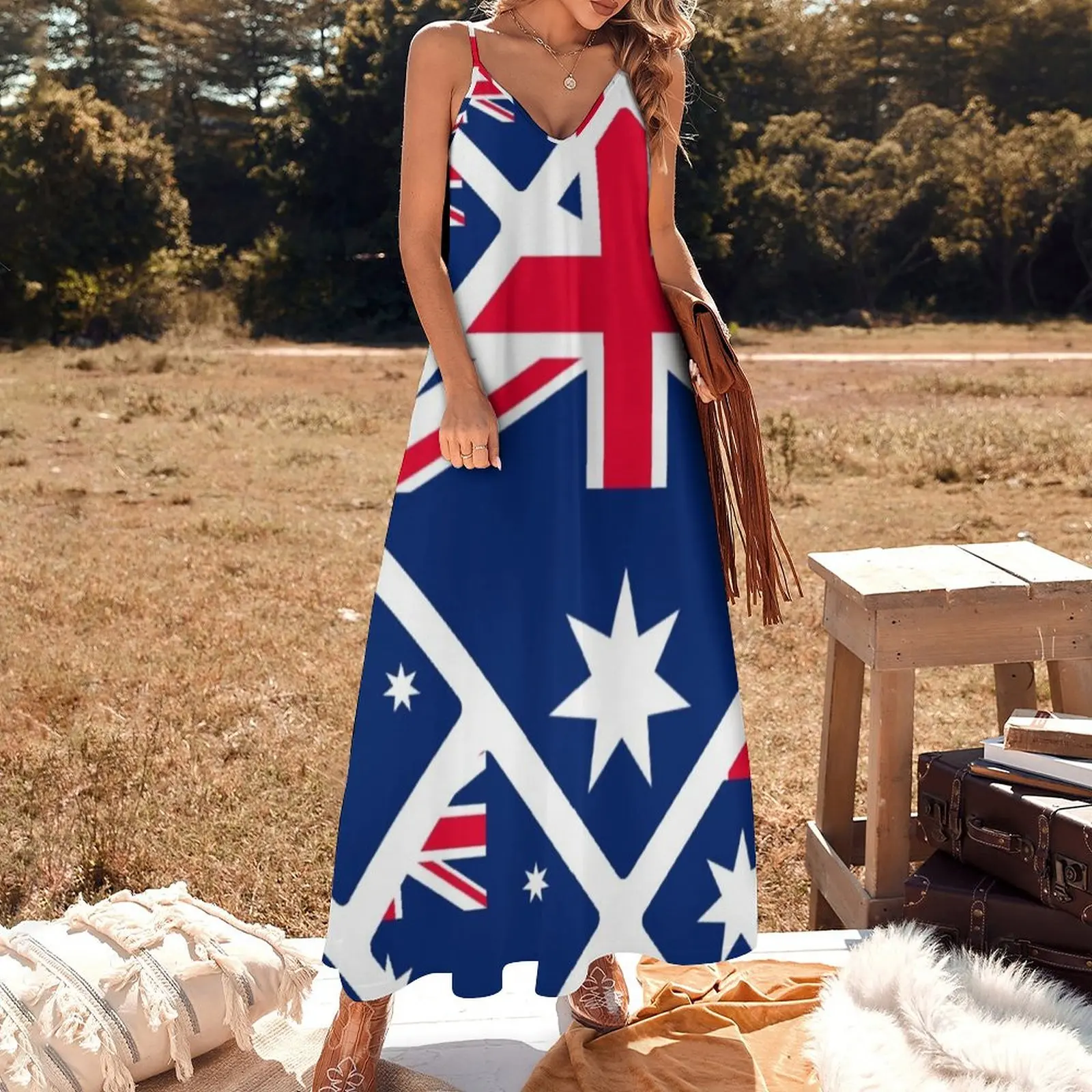 AUSTRALIAN FLAG Sleeveless Dress chic and elegant evening dress birthday dress for women luxury 2023