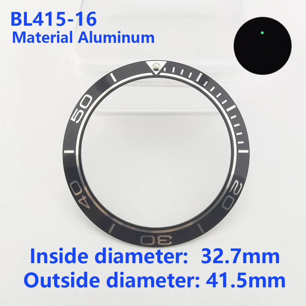 41.5mm*32.7mm Watch Ring High-quality Aluminium Bezel Insert Ring for SUB Seamaster Watch 44mm Case Watch Accessories