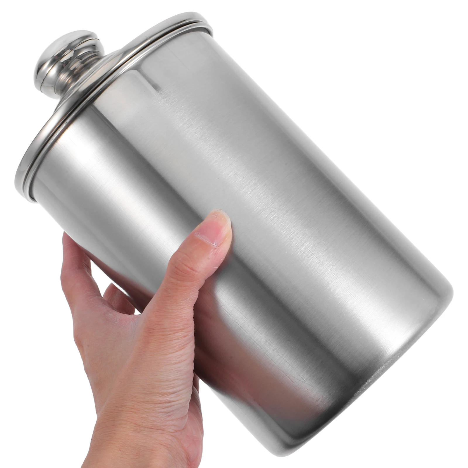 

1750Ml Stainless Steel Airtight Food Storage Coffee Beans Transparent Glass Lid Snacks Container Home Kitchen Tool Camping