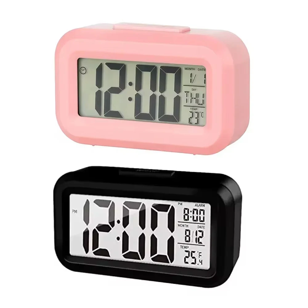 LED Digitale Wekker Backlight Snooze Data Tijdkalender Desktop Multifunctionele Elektronische Backlight Tafelklok - afbeelding 1