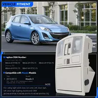 Luz LED de techo para consola superior con interruptor de techo solar para Mazda 3 2010-2013, reemplaza BBM6-69-970B-75 BCN8-69-970B-75