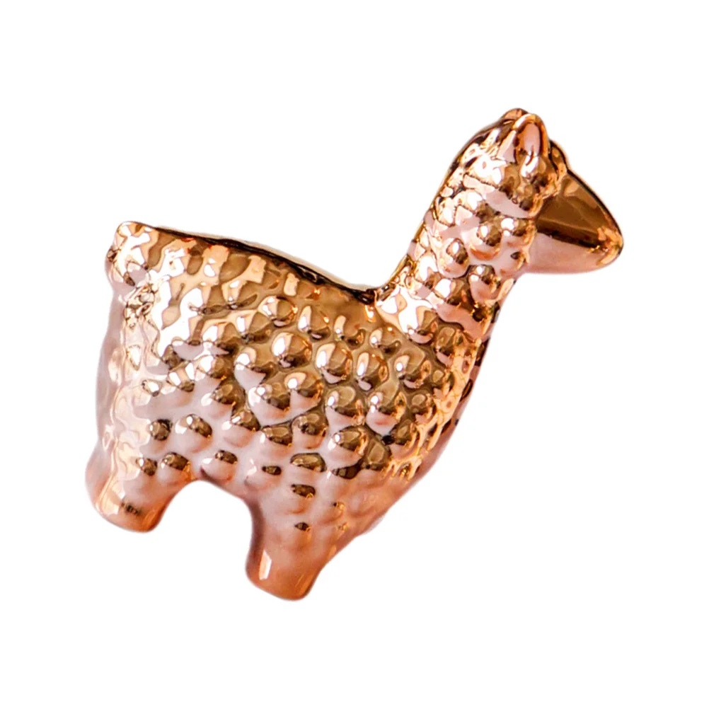 

Decorative Alpaca Ceramic Sculpture Figurine Creative Ornament Decoration Popular Novel Shape