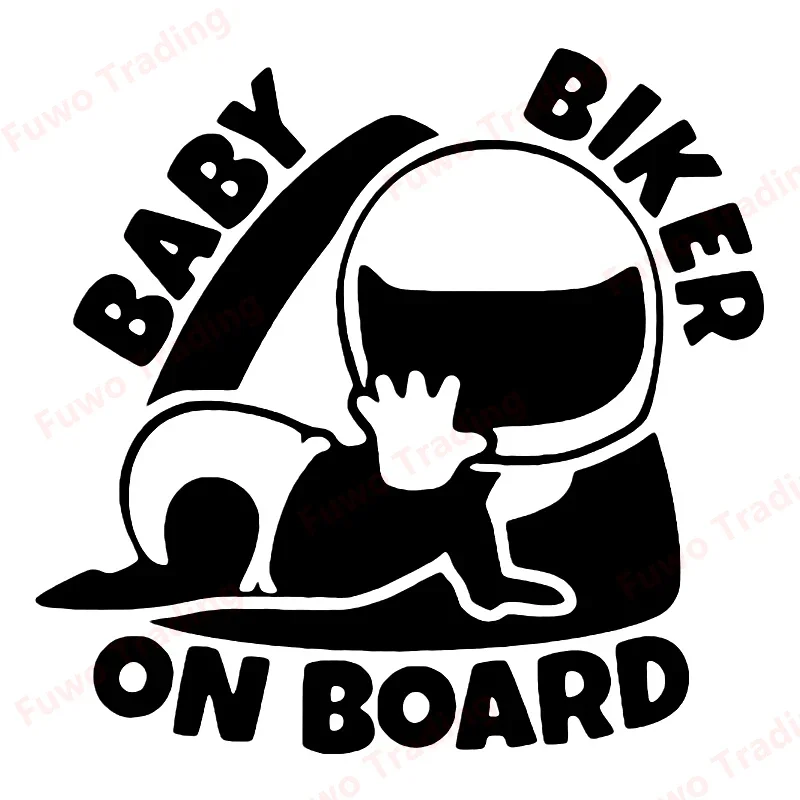 Hot selling Baby Biker on Board Car Sticker Decal Waterproof Car Styling Car Accessories Pegatinas Para Coche