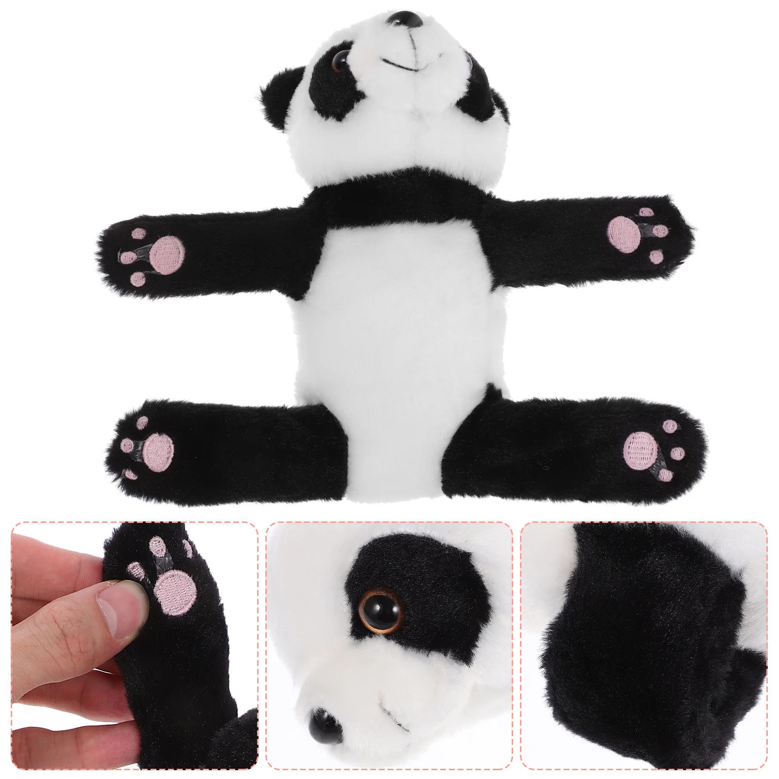 

Bracelets Animal Plush Wrist Strap Slap Bulk Party Prop Decorative Pat Ring Panda Snap Wristband Festival Animals Child