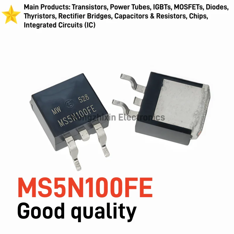 10PCS MS5N100FE N-Channel MOSFET Transistor 1000V 5A TO-263 Power Tube MS5N100