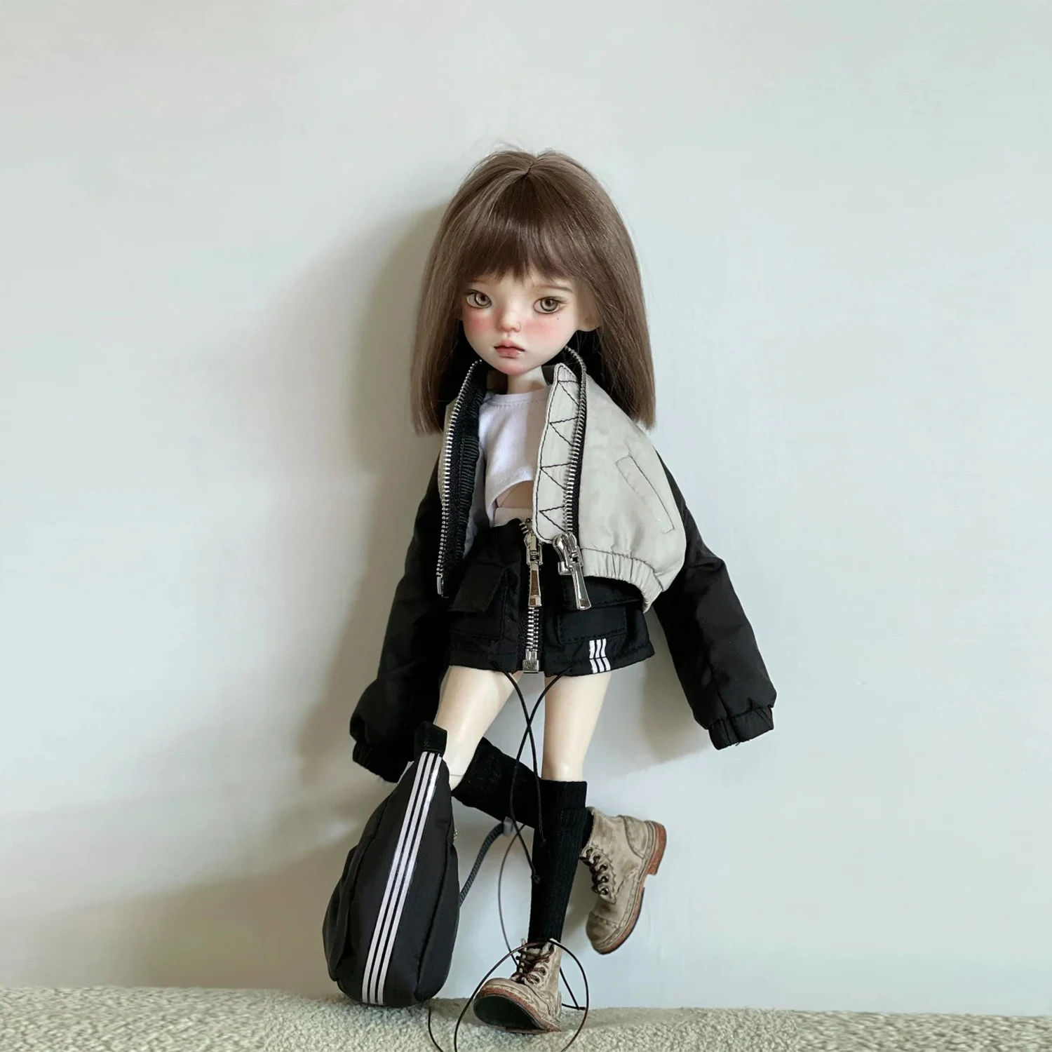 Bjd 인형 1/6 Anne Art Doll 빈티지 아메리칸 스타일 통통한 뺨이 있는 츠스네레 레이디 |   레진 의복 없는 바디 & 헤드 스컬프트 앰버