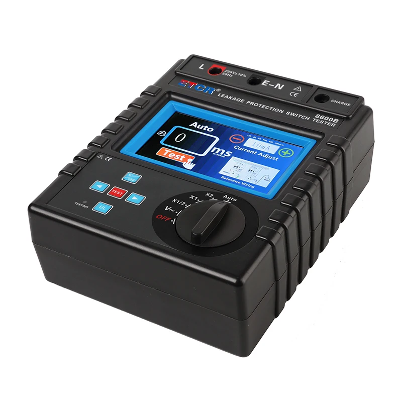 

ETCR8600B High quality Leakage protector tester meter 5-1000mA,RCD Residual Current Device Tester