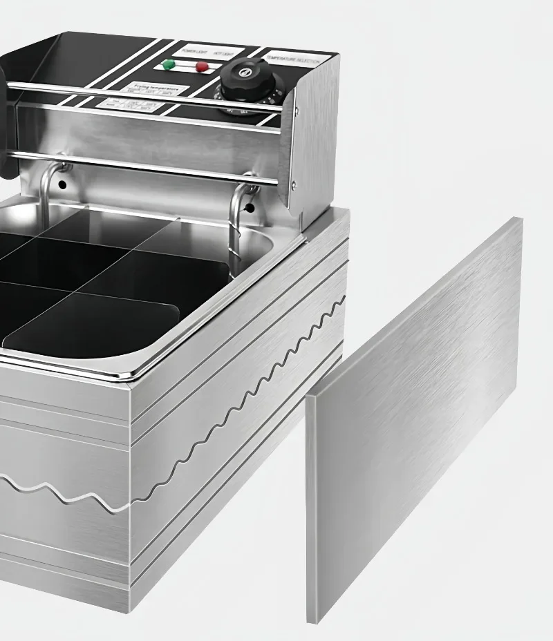 

For Restaurant Commercial Electric Gas Fish Fillet Basket Desktop Fryer Top Machine