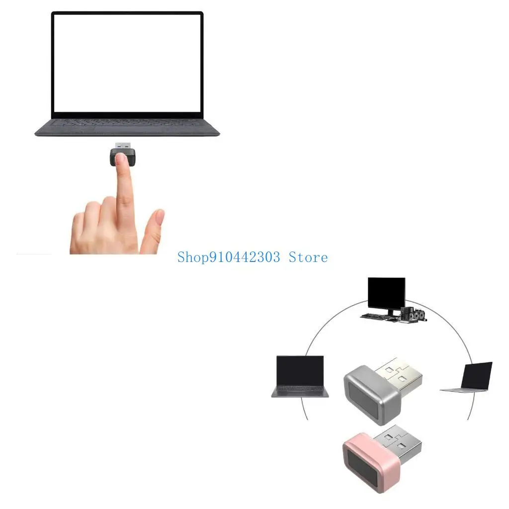 

L4MD USB Fingerprint Reader Multiple Language Support for Window10/11 Computer