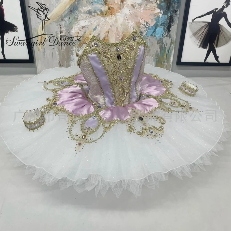 

Фиолетовые профессиональные балетные пачки Paquita The Satanella детский балетный танцевальный костюм BT4435