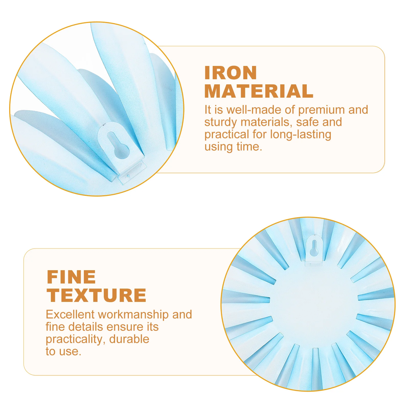 

Iron Sunflower Wall Hanging Pendant Decorative American Style Porch Flower Sculpture Indoor Outdoor Wall Art Ornament