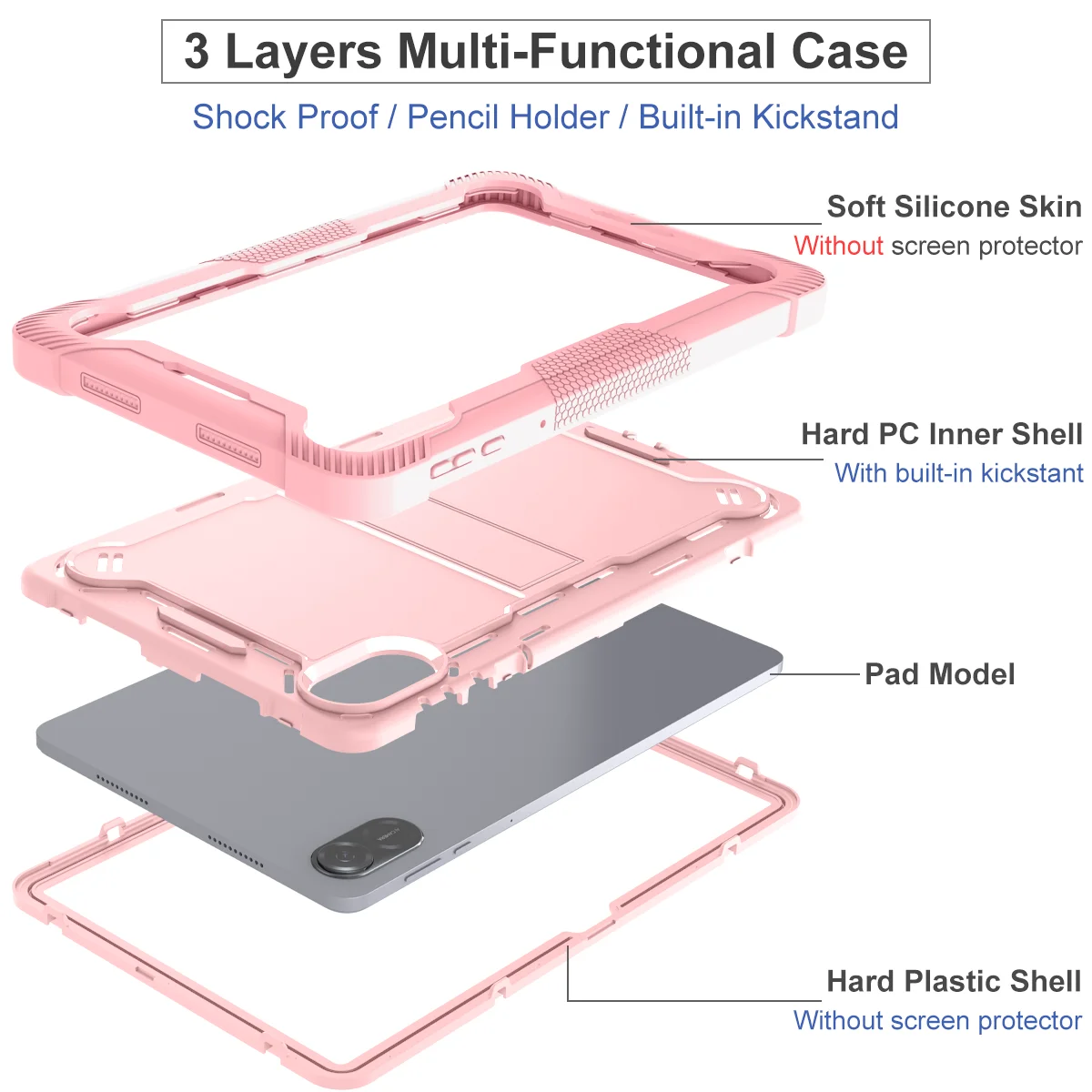 FOR Honor pad x8 pro/x9 11.5 inch 3-in-1 All-in-One Protective Case with Tablet Stand