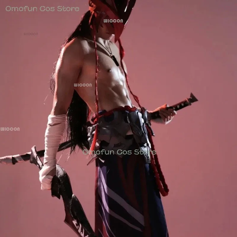 أزياء تنكرية لا تنسى يون شعر مستعار لعبة LoL Yone لعب الأدوار فستان الرجال النساء Genderswap موحدة ملابس كرنفال الهالوين #4